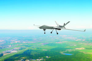 Unmanned,Military,Drone,Uav,On,Patrol,Air,Territory,At,Low