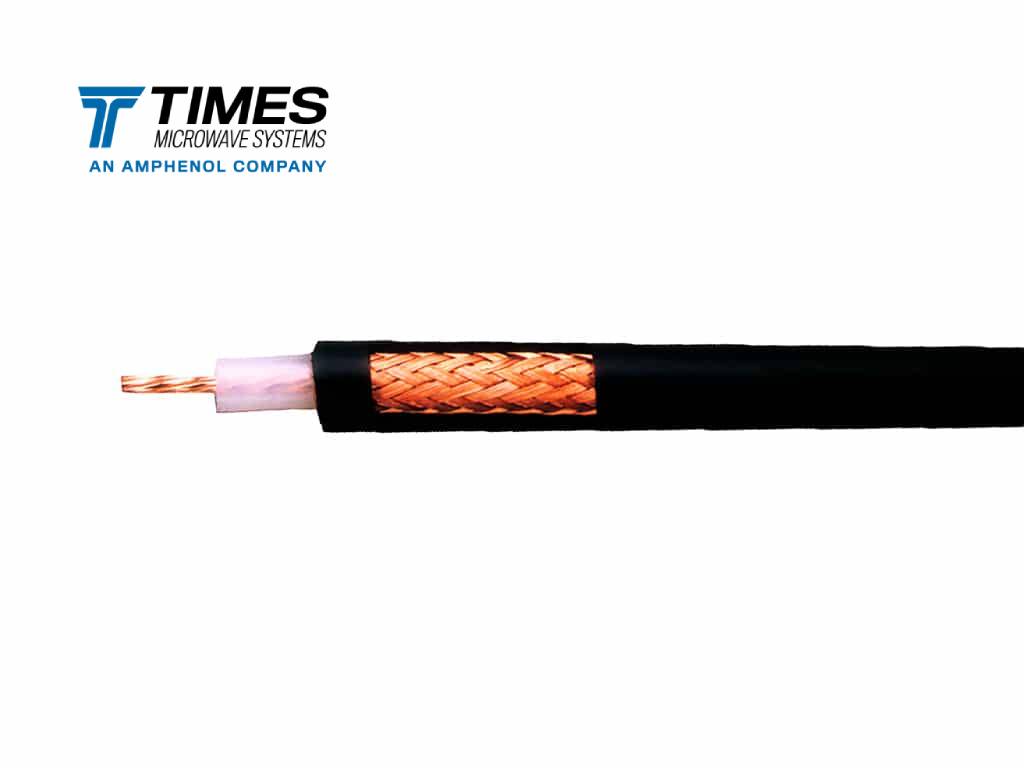 hp or hpl high-power coax cable with stranded core and red jacket for semiconductor, radars, and other applications.