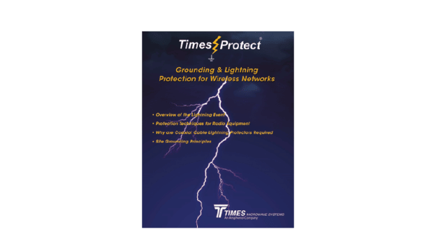Times Protect Grounding and Lighting brochure