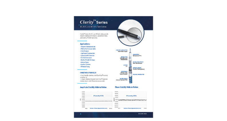 Clarity 18 26 40 Test Leads Datasheet