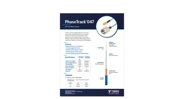 phasetrack-047-coax-cables-assemblies-datasheet-