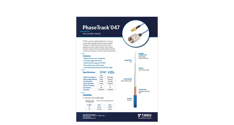 phasetrack-047-coax-cables-assemblies-datasheet-