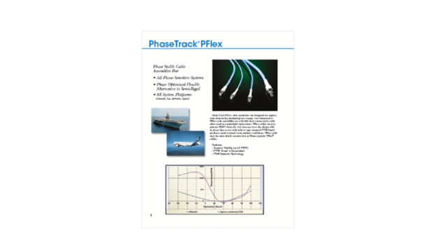 Phasetrack Pflex PF047 PF405 PF310 PF402 Coax Assemblies Datasheet