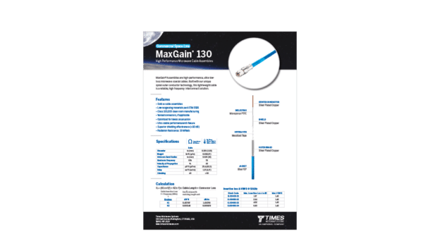 maxgain-space-130-data-sheet