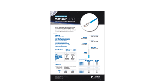 maxgain-space-160-data-sheet